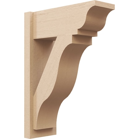 Ekena Millwork 8-in W x 20-in D x 28-in H Funston Trad Rough Cedar Woodgrain TimberThane Outlooker, Primed Tan OUTUR080X20X28FST04RCPR
